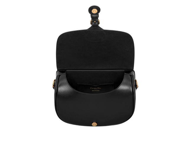 Dior Dior Medium Dior Bobby Bag In Black Box Calfskin With Gold-Finish Metal - view 3