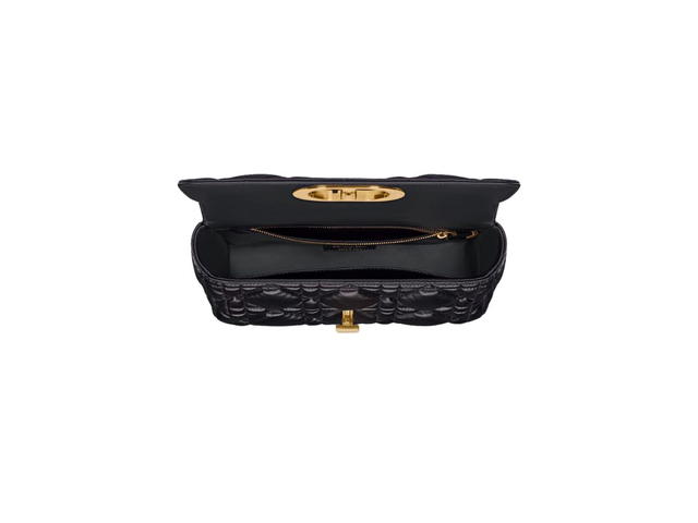 Dior Dior Medium Dior Caro Bag In Black Quilted Macrocannage Calfskin - view 4
