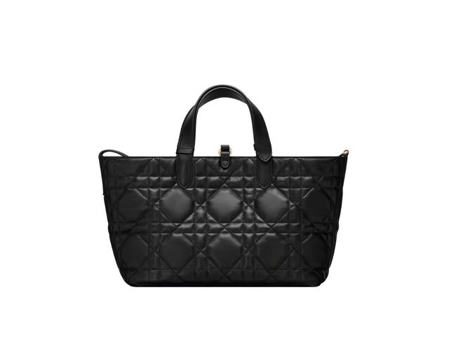 Dior Dior Medium Dior Toujours Bag In Black Macrocannage Calfskin - view 3