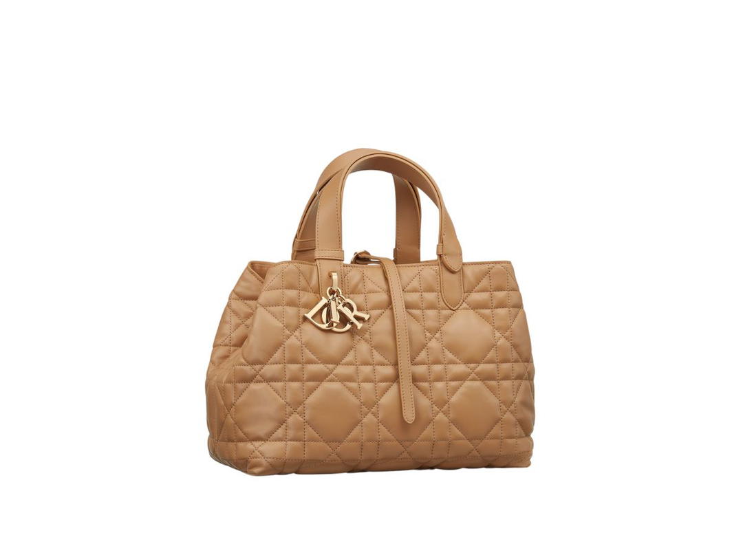 Dior Dior Medium Dior Toujours Bag In Medium Tan Macrocannage Calfskin