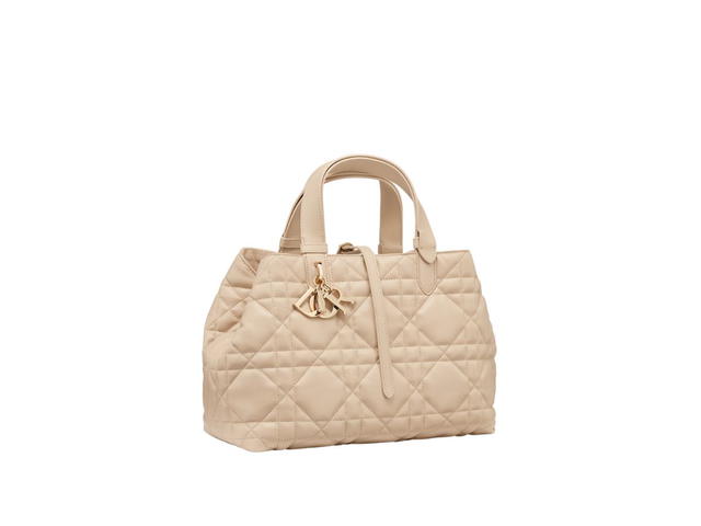 Dior Dior Medium Dior Toujours Bag In Powder Beige Macrocannage Calfskin - view 1