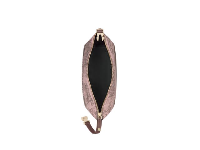 Dior Dior Medium Diortravel Nomad Pouch In Gray and Pink Technical Fabric with Toile de Jouy Sauvage Motif Gold Finish Metal - view 3