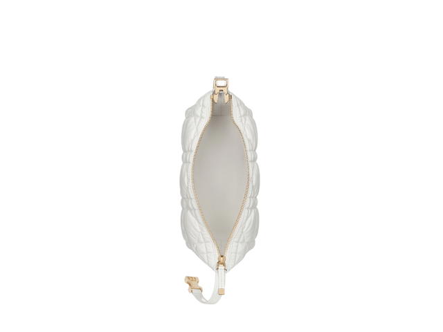 Dior Dior Medium Diortravel Nomad Pouch In Latte Macrocannage Calfskin With Gold Metal - view 3