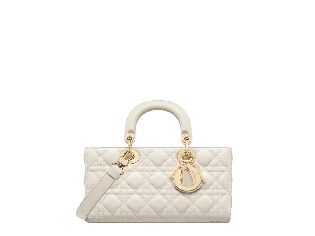 Dior Dior Medium Lady D-Joy Bag Latte Cannage Lambskin