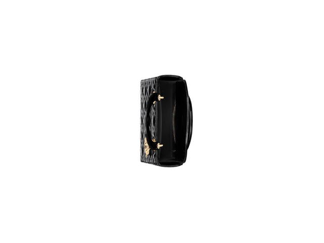 Dior Dior Medium Lady Dior Bag In Black Patent Cannage Calfskin - view 4