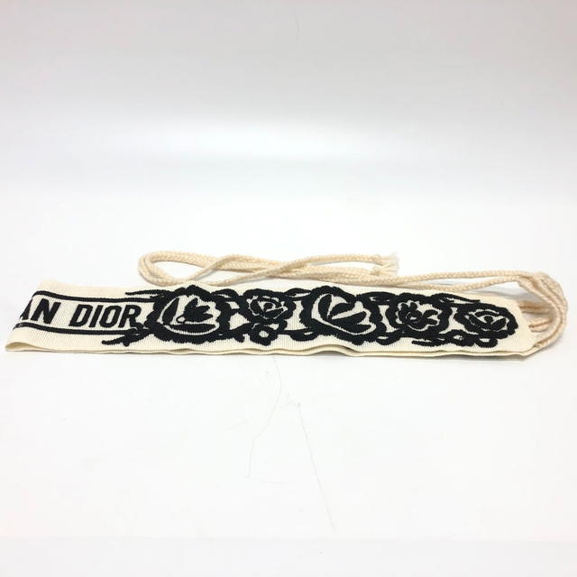 Dior Dior mexican flower belt embroidery Logo embroidery belt Canvas White/Black - view 4
