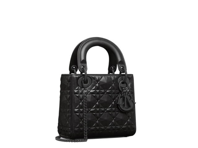 Dior Dior Micro Lady Dior Bag Black Cannage Calfskin with Diamond Motif - view 2