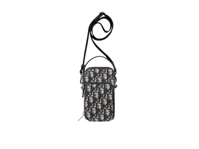 Dior Dior Micro Rider Pouch Beige and Black Dior Oblique Jacquard - view 1