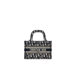 Buy Dior Mini Dior Book Tote In Blue Dior Oblique Embroidery at Sasom – Authentic and Ready to Ship