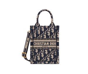 Buy Dior Mini Dior Book Tote Phone Bag Blue Dior Oblique Embroidery at Sasom – Authentic and Ready to Ship