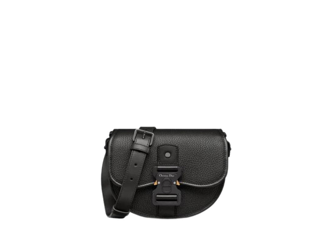 Dior Dior Mini Gallop Bag In Black Grained Calfskin Black