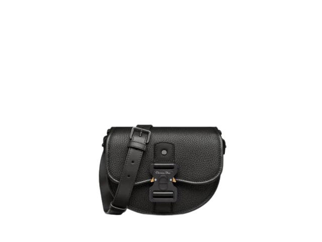Dior Dior Mini Gallop Bag In Black Grained Calfskin Black - view 1