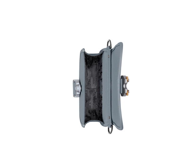 Dior Dior Mini Gallop Bag With Strap In Gray Grained Calfskin - view 3