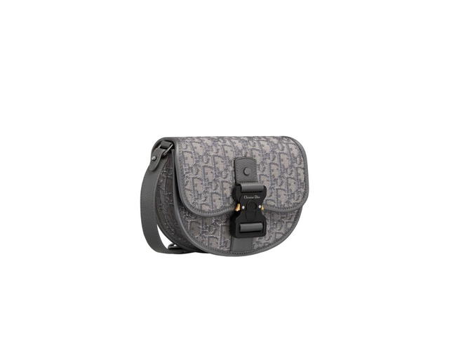 Dior Dior Mini Gallop Bag With Strap In Ruthenium-Colored Dior Oblique Jacquard - view 2