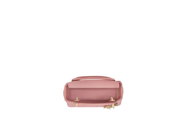 Dior Dior Mini Lady Dior Bag In Antique Pink Cannage Lambskin With Pale Gold-Finish Metal - view 3