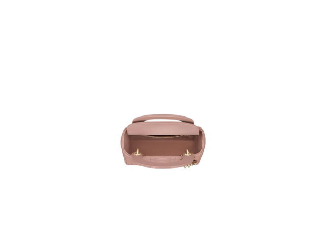 Dior Dior Mini Lady Dior Bag In Blush Cannage Lambskin With Pale Gold-Finish Metal - view 3