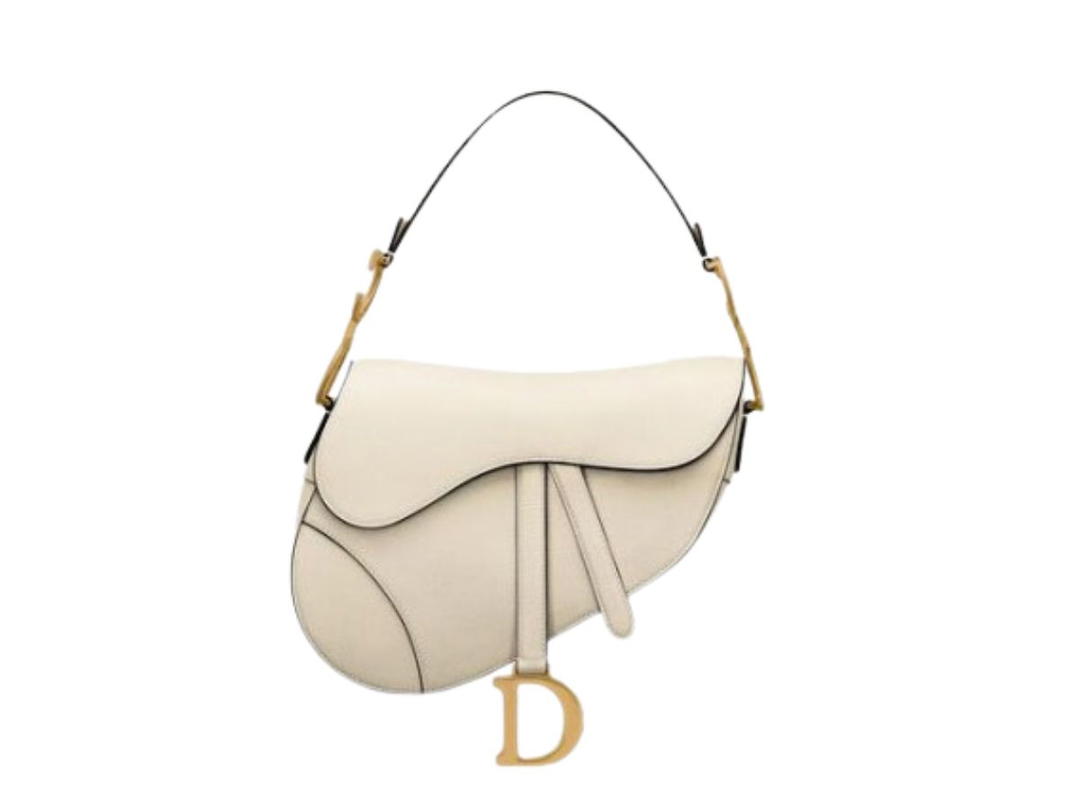 Dior Dior Mini Saddle Bag Latte Grained Calfskin