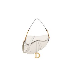 Buy Dior Mini Saddle Bag With Strap In Grained Calfskin With Antique Gold-Finish Metal Latte at Sasom – Authentic and Ready to Ship