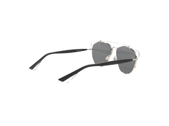 Dior Dior Mirrored Technologic Sunglasses In Silver Metal Frame With Blue Lenses - view 3