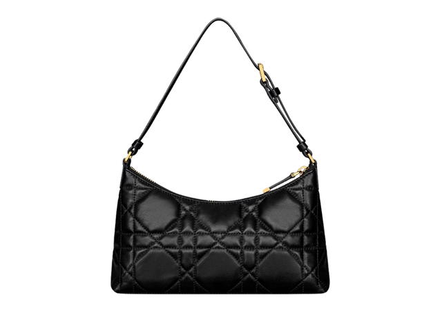 Dior Dior Miss Caro Cigale Mini Bag In Lambskin Leather With Cd signature Gold Hardware Black - view 3