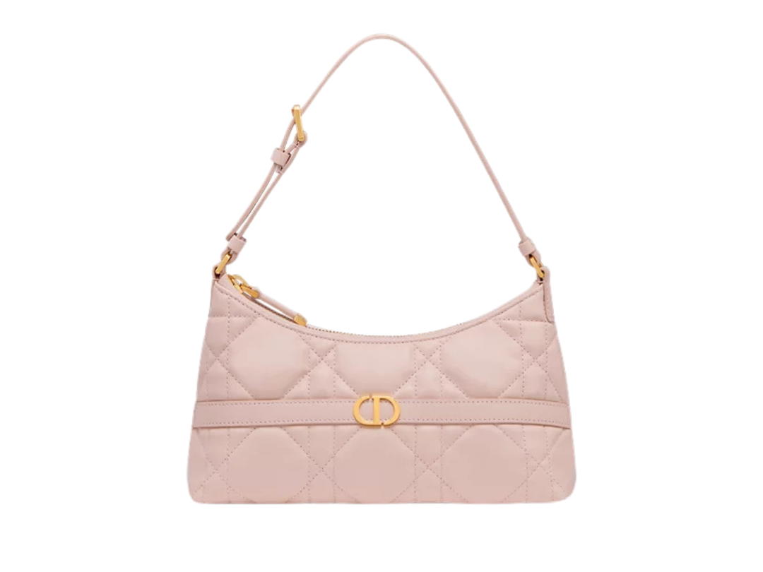 Dior Dior Miss Caro Cigale Mini Bag In Lambskin Leather With Cd signature Gold Hardware Powder Pink