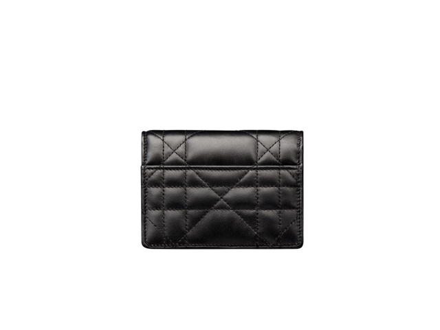 Dior Dior Miss Caro Micro Bag In Black Macrocannage Lambskin With Gold-Finish Metal And Tonal Enamel - view 2