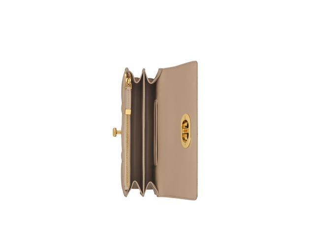 Dior Dior Miss Caro Mini Bag In Biscuit Macrocannage Lambskin With Gold-Finish Metal Hardware - view 2