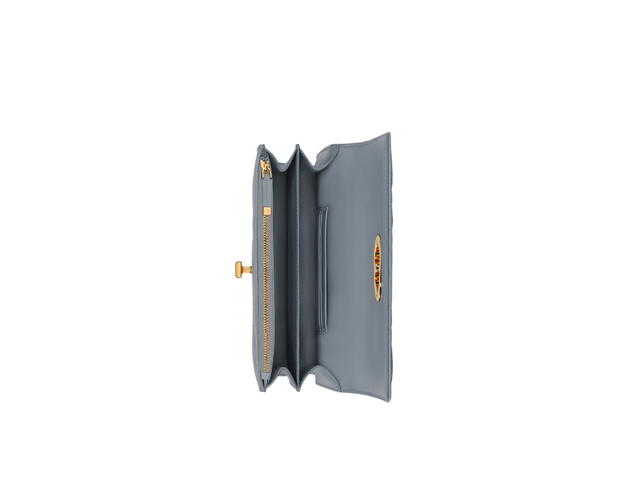 Dior Dior Miss Caro Mini Bag In Cloud Blue Macrocannage Lambskin With Gold-Finish Metal Hardware - view 2