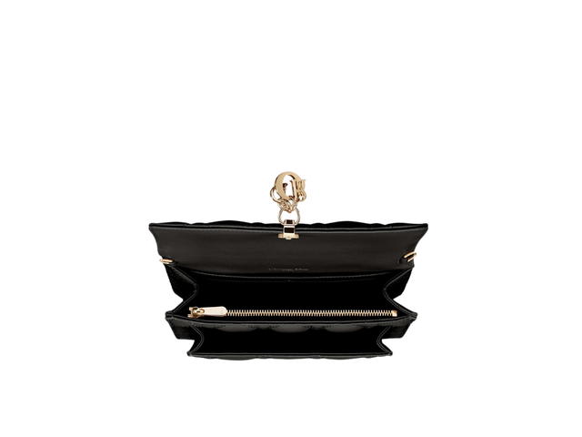 Dior Dior My Dior Daily Pouch With Chain In Black Cannage Lambskin With Gold Hardware - view 3