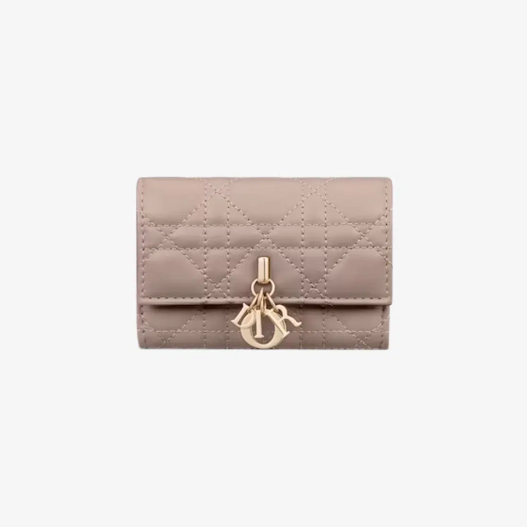 Dior Dior Miss Dior Glycine Wallet Cannage Lambskin Warm Taupe