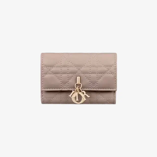 Dior Dior Miss Dior Glycine Wallet Cannage Lambskin Warm Taupe - view 1