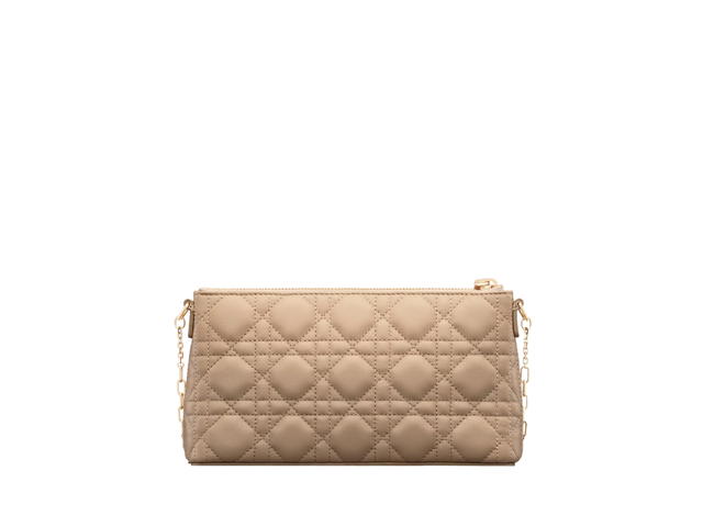 Dior Dior Miss Dior Midi Mini Bag In Biscuit Cannage Lambskin With Gold-Finish Metal Hardware - view 5