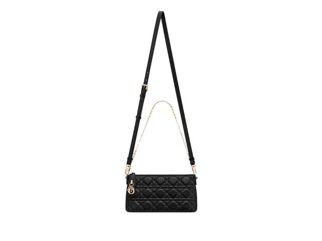 Dior Dior Miss Dior Midi Mini Bag In Black Cannage Lambskin With Gold-Finish Metal Hardware - view 4