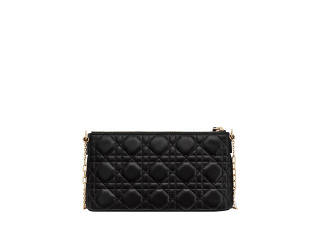 Dior Dior Miss Dior Midi Mini Bag In Black Cannage Lambskin With Gold-Finish Metal Hardware - view 5