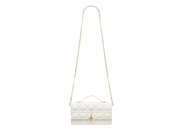 Dior Dior Miss Dior Mini Bag In Latte Cannage Lambskin With Gold Hardware - view 3