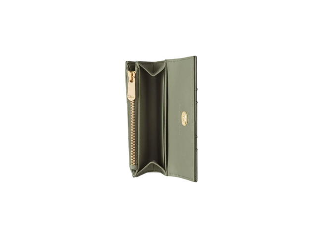 Dior Dior Miss Dior XS Wallet In Pastel Peyote Green Cannage Lambskin - view 3