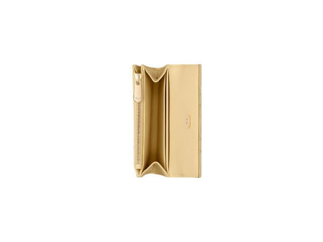 Dior Dior Miss Dior XS Wallet In Pastel Yellow Cannage Lambskin - view 3
