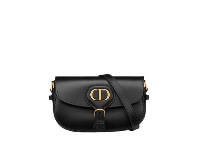 Dior Dior New Dior Bobby Mini Bag In Calfskin Leather And Gold hardware Black - view 1