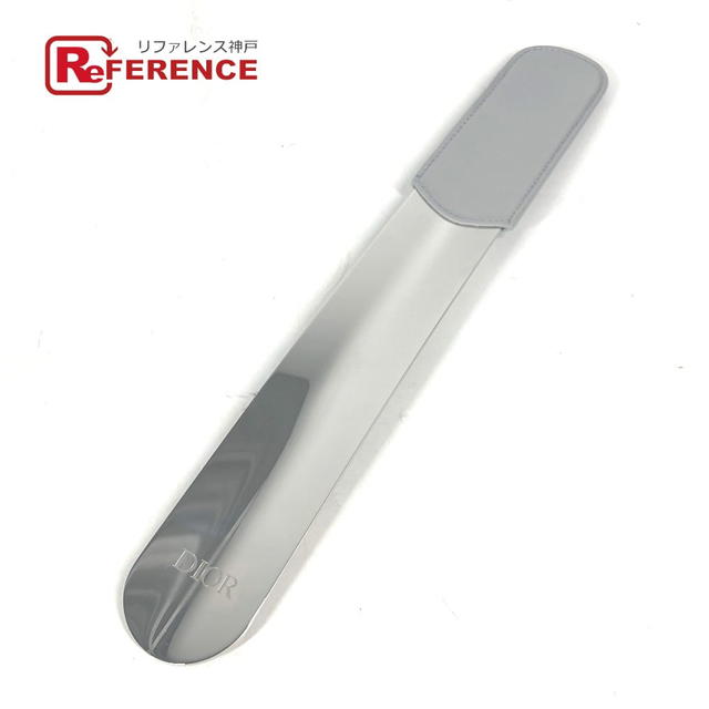 Dior Dior Novelty logo Shoehorn Leather / Metal Silver/gray - view 1