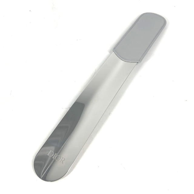 Dior Dior Novelty logo Shoehorn Leather / Metal Silver/gray - view 2
