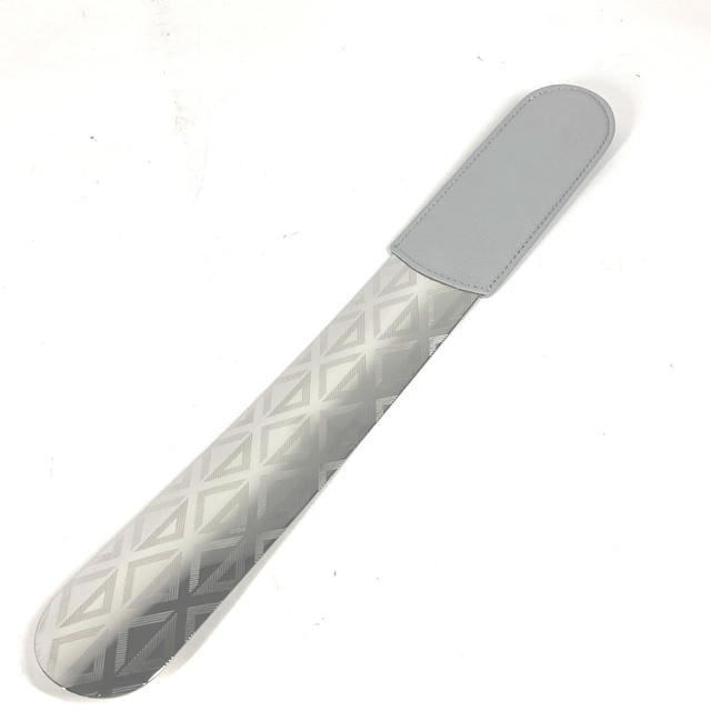 Dior Dior Novelty logo Shoehorn Leather / Metal Silver/gray - view 3