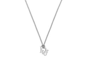 Buy Dior Oblique Pendant Necklace In Silver-Finish Brass And White Crystals at Sasom – Authentic and Ready to Ship