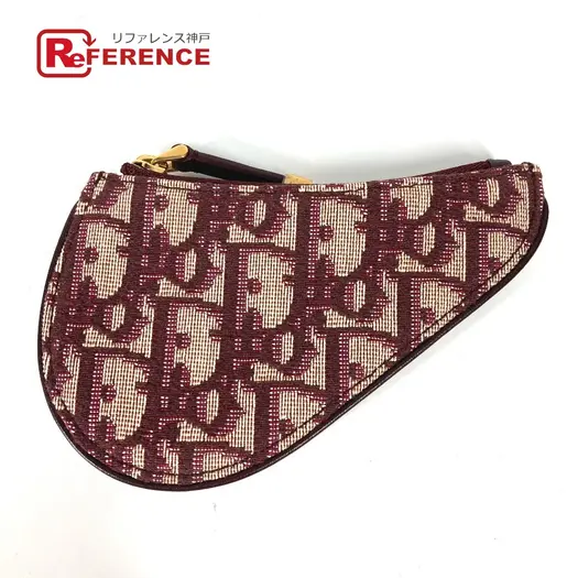 Buy Dior Oblique saddle Wallet Coin Compartment coin purse Canvas/Leather wine-red at Sasom – Authentic and Ready to Ship