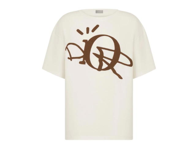 Dior Dior x CACTUS JACK Oversized T-shirt WHITE BROWN - view 1
