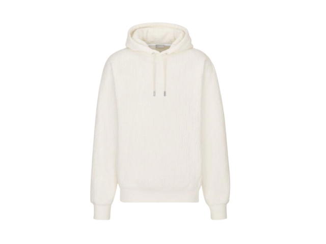 Dior Dior Oversized Hooded Sweatshirt With Dior Oblique Motif - view 1