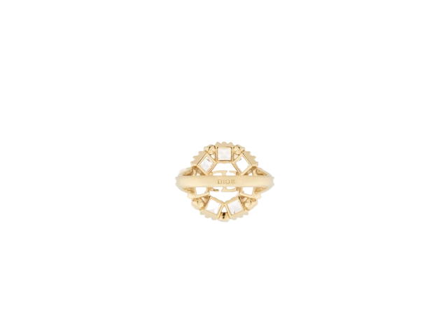 Dior Dior Petit CD Ring Gold-Finish Metal With White and Silver-Tone Crystals - view 3