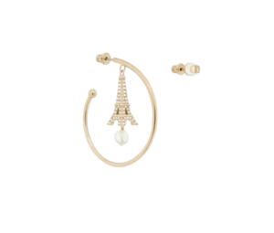 Buy Dior Plan De Paris Earrings In Gold-Finish Metal And White Resin Pearls at Sasom – Authentic and Ready to Ship