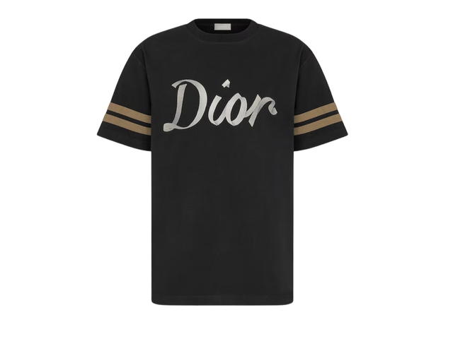 Dior Dior Relaxed Fit Ribbon Logo T-Shirt Black - view 1