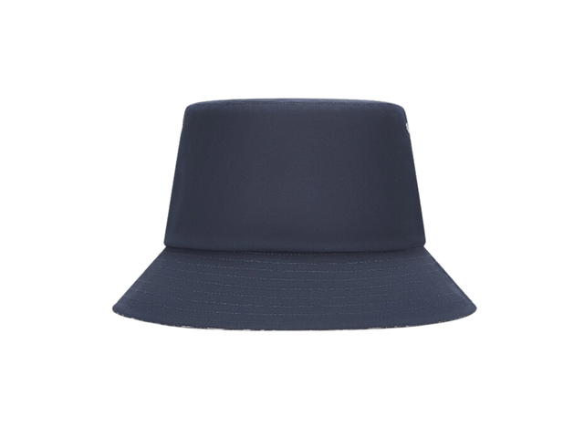 Dior Dior Reversible Teddy-D Small Brim Bucket Hat In Reversible Solid Blue And Blue Dior Oblique Motif - view 1