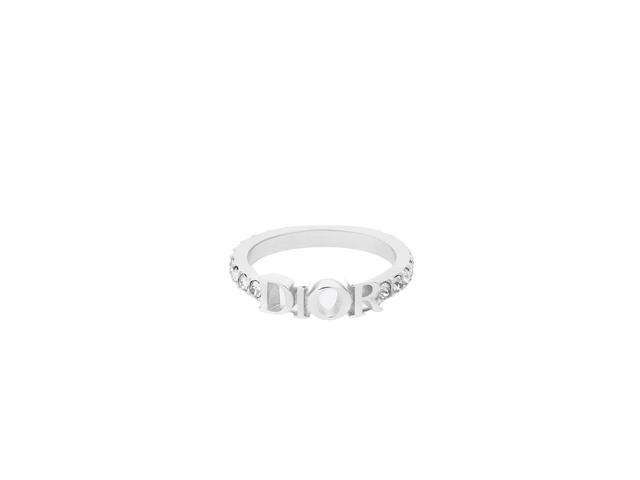 Dior Dior Revolution Ring In Silver-Finish Metal With White Crystals - view 3